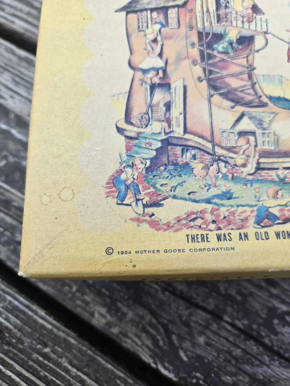 Vintage 1954 Mother Goose Shoes with Original Box